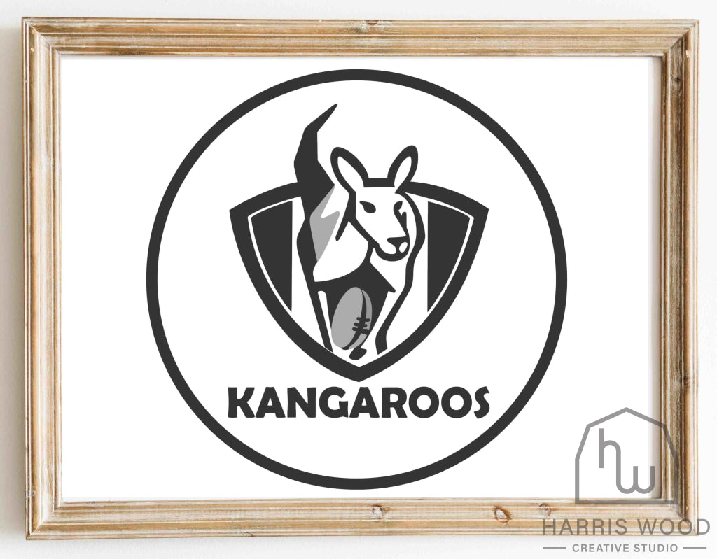 Kangaroos design - Harris Wood Creative Studio