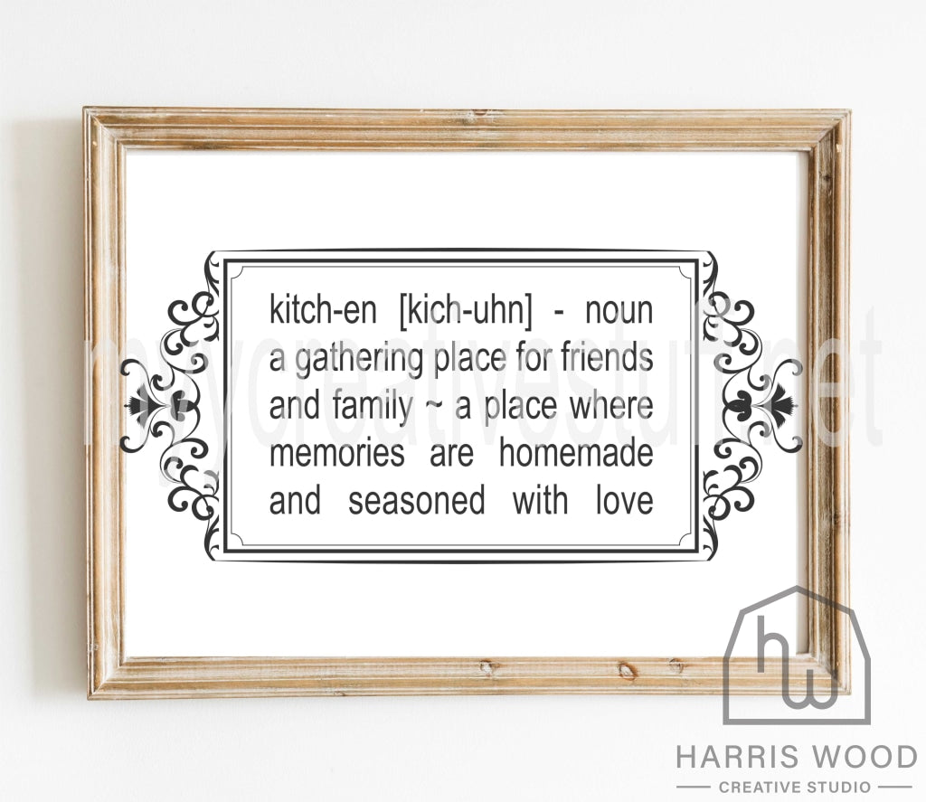Kitchen (definition) Design - Harris Wood Creative Studio