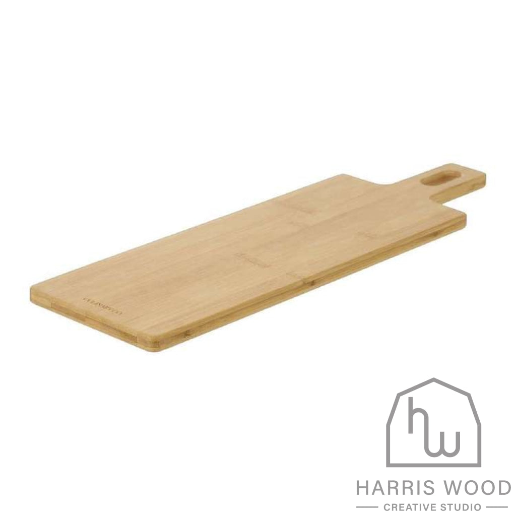 Long Rectangle Paddle Board - Bamboo 52 x16cm - Harris Wood Creative Studio