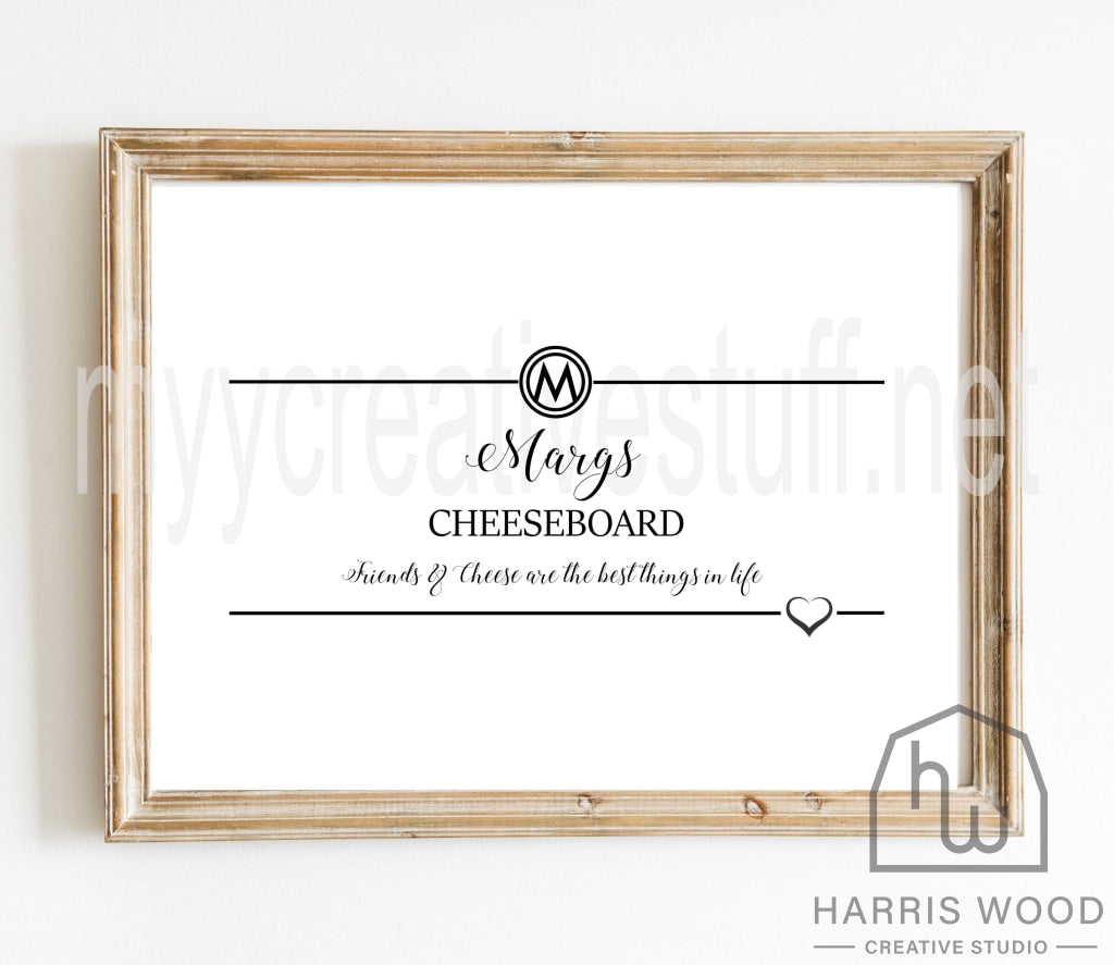 Margs Cheese Board Design - Harris Wood Creative Studio