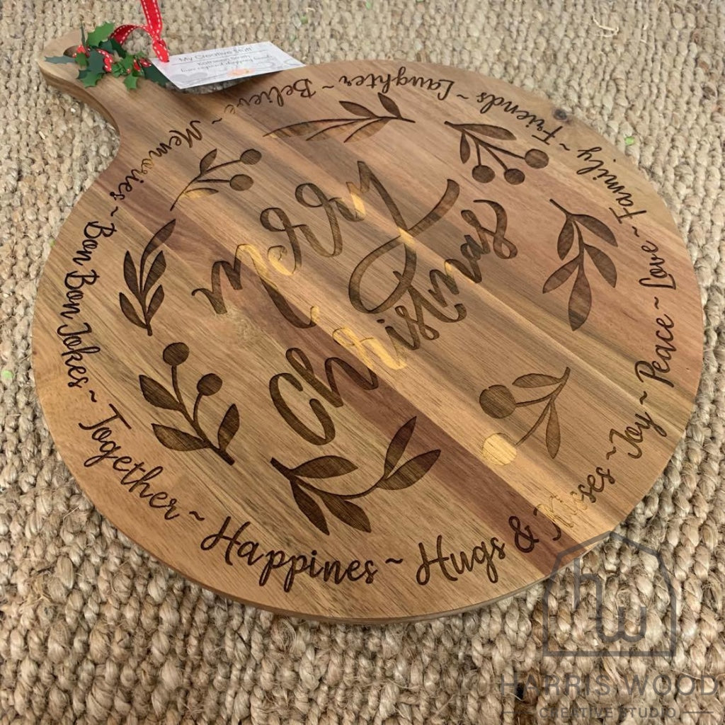 Merry Christmas board design 1 - Harris Wood Creative Studio