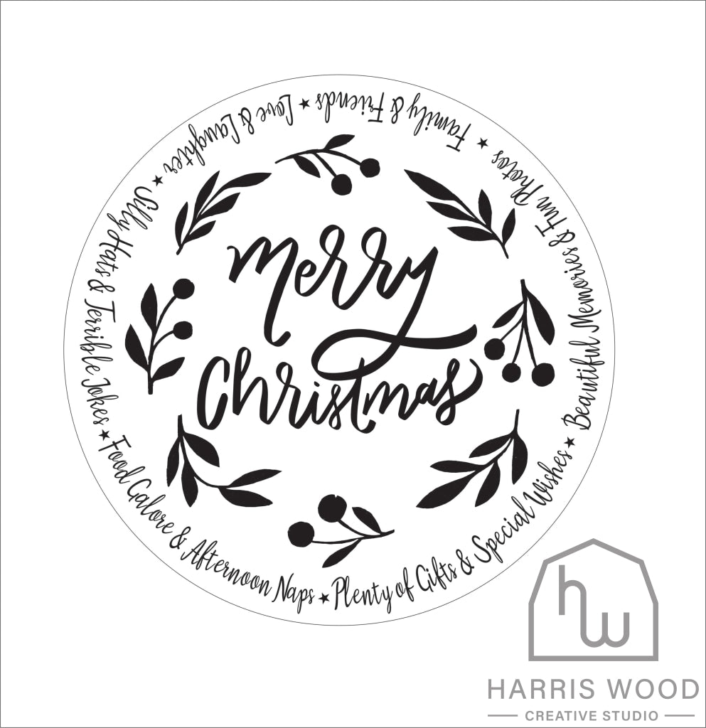Merry Christmas board design 1 - Harris Wood Creative Studio