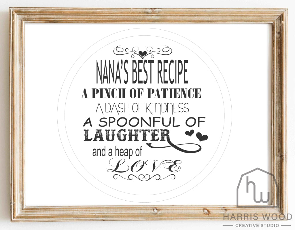 Nanas Best Recipe 2 design - Harris Wood Creative Studio