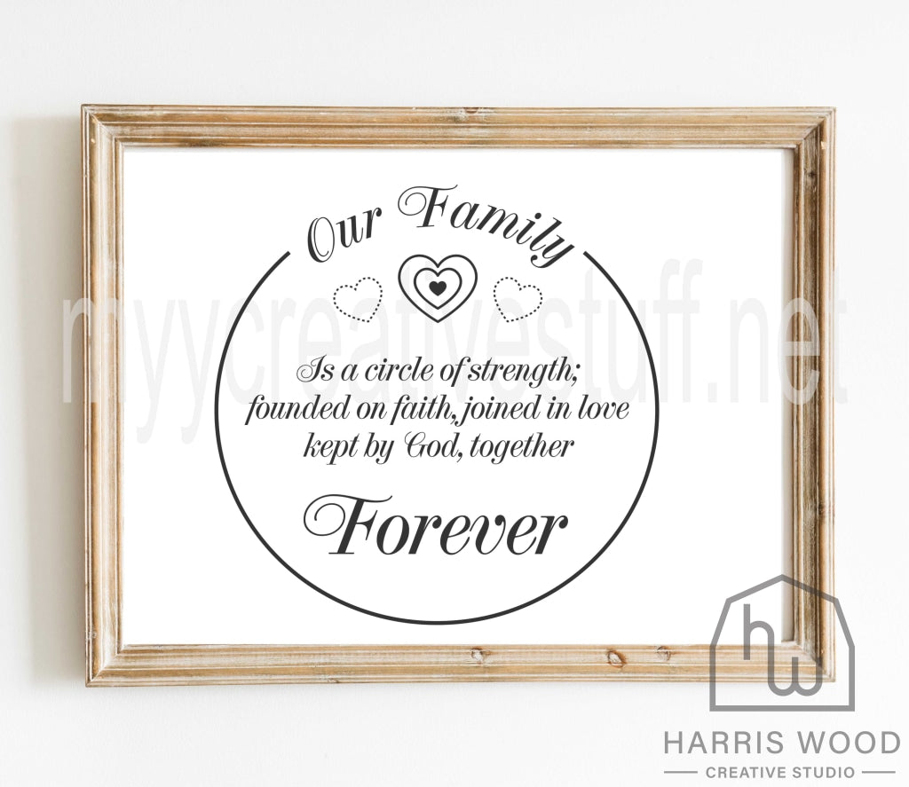 Our Family Forever Design - Harris Wood Creative Studio