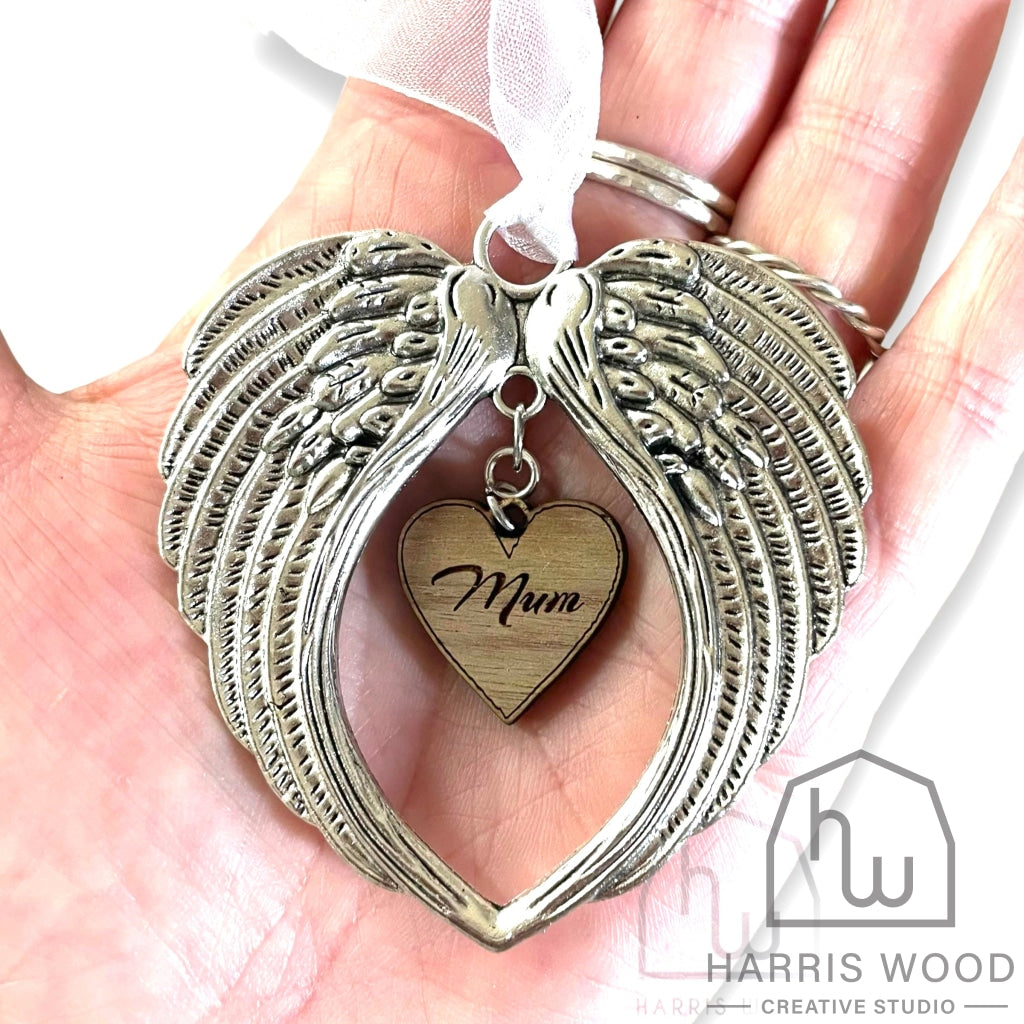 Silver Angel Ornament - Personalised