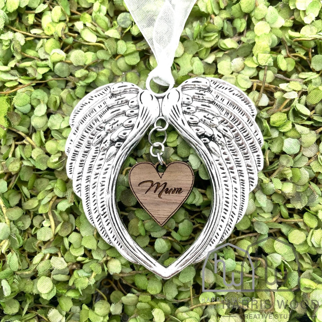 Silver Angel Ornament - Personalised