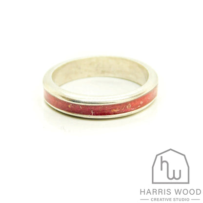 Solid Sterling Silver Channel Ring - Harris Wood Creative Studio