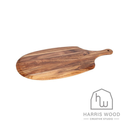 Stanley Rogers Ellipse Acacia Wood Oval Paddle Board 55 x 31cm - Harris Wood Creative Studio
