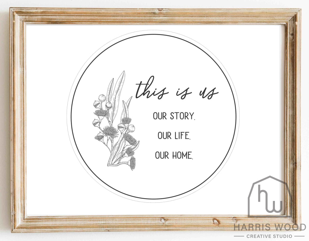 This is Us - Eucalyptus Flowers - Harris Wood Creative Studio