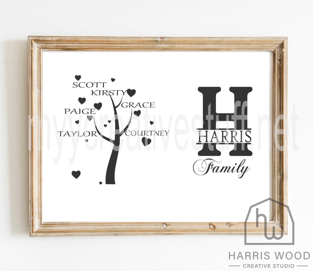 Tree of Hearts Design - Harris Wood Creative Studio