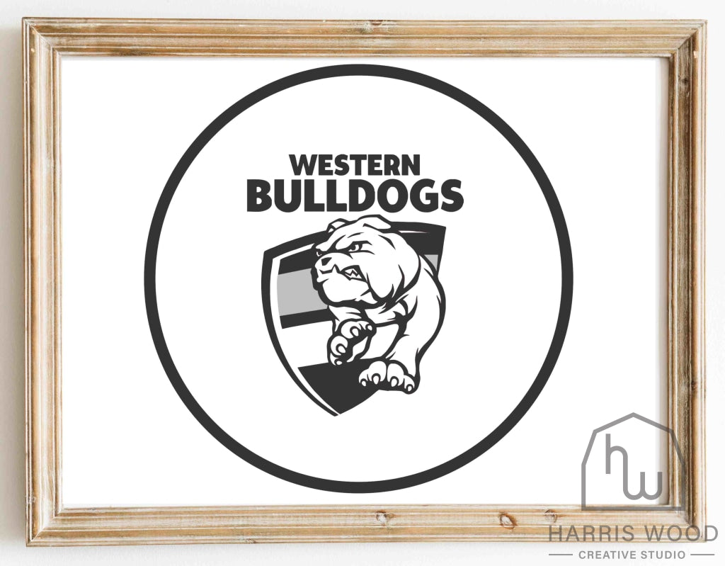 Western Bulldogs design - Harris Wood Creative Studio