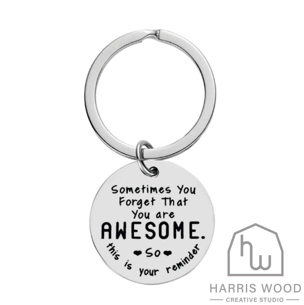 You Are Awesome Keytag