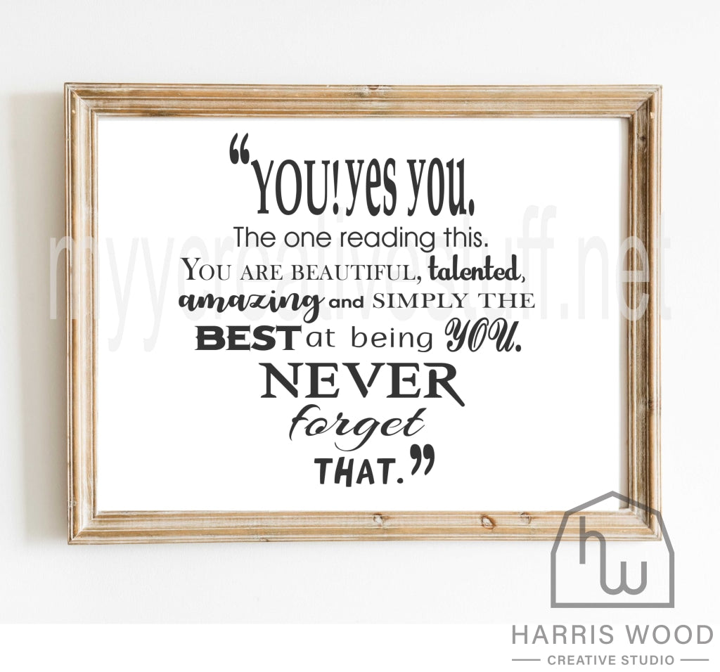 You! Yes You - Design - Harris Wood Creative Studio