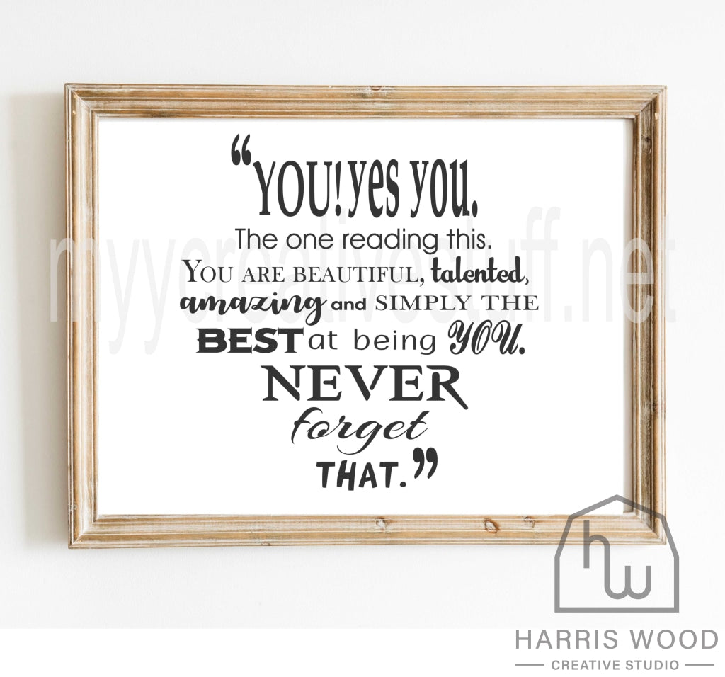 You! Yes You - Design - Harris Wood Creative Studio